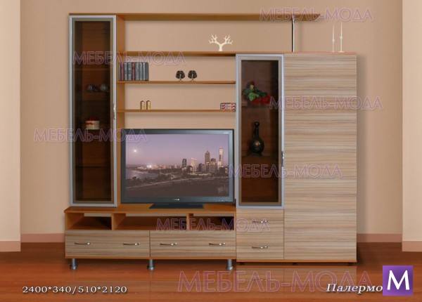 СТЕНКА ПАЛЕРМО 15 (бесплатная доставка) купить за 16100 руб.